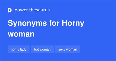 synonyms for horny|Horny .